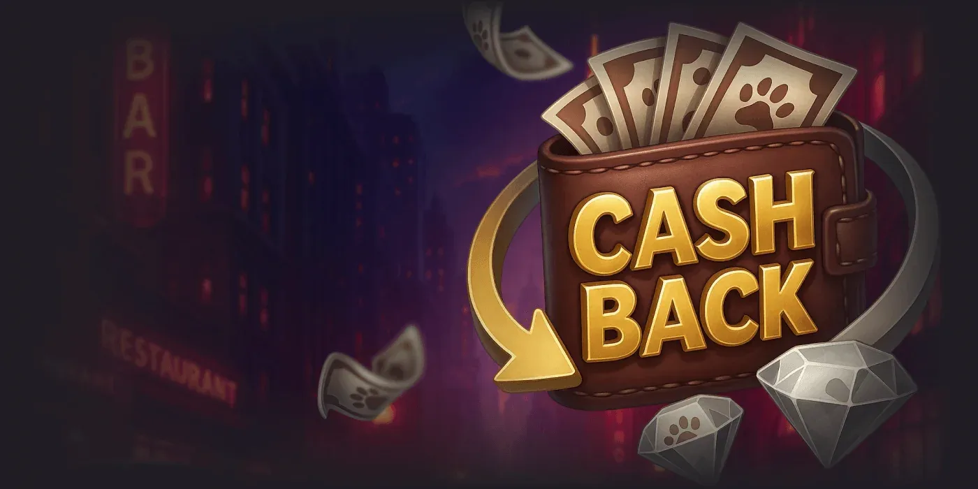 Cashback im Casino bis zu 25 %